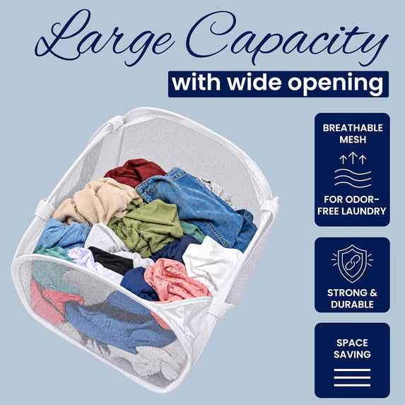 Todays Kids Collapsible Mesh Pop Up Laundry Hamper