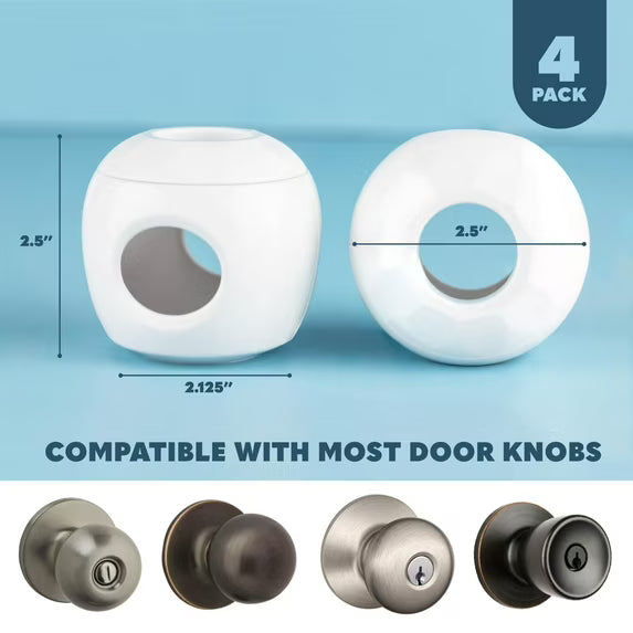 Todays Kids Baby Proofing Door Knob Covers 4 Pack - Easy to Install Child Safety Locks
