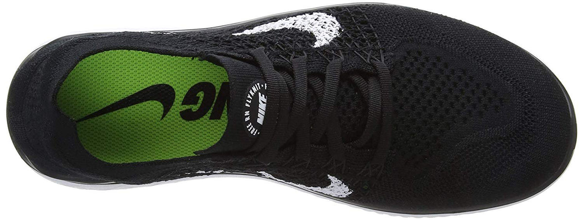 Nike Womens Free RN Flyknit 2018 Running Shoes (7 B(M) US) Black/White
