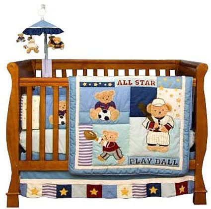 Play Ball 6 Piece Crib Bedding Set by Kidsline