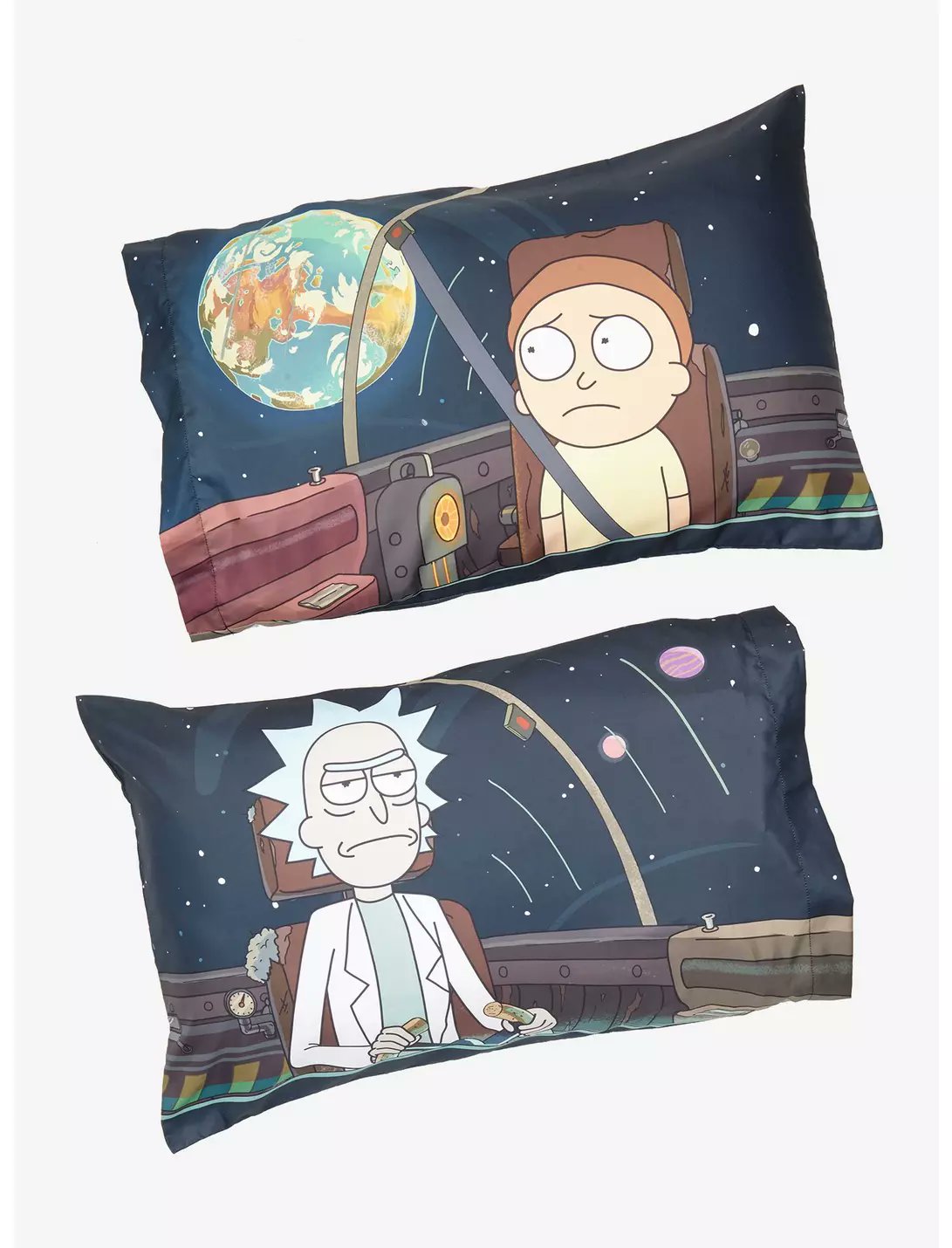 Rick And Morty Space 2 Pack Pillowcase Set - Standard Size