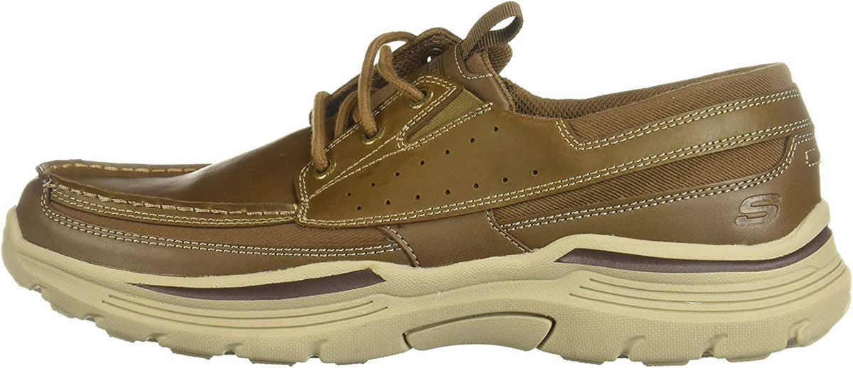Skechers Men's Expended-Menson Leather Lace Up Boat Shoe
