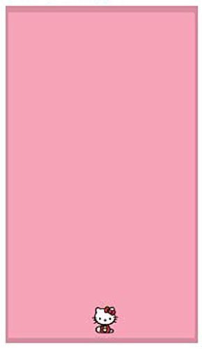 Hello Kitty Embroidered Pink Hand Towel - 16 in x 28 in
