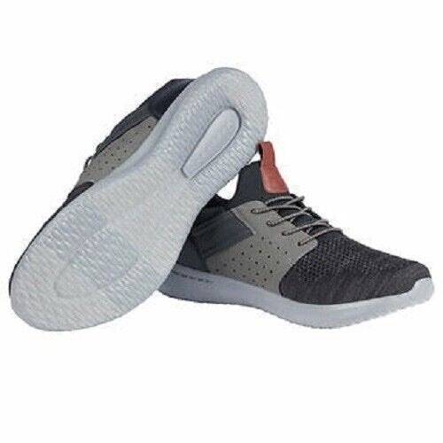SKECHERS Men's Delson 3.0 Athletic Shoe (Black/Grey, 12 REG) New NWB