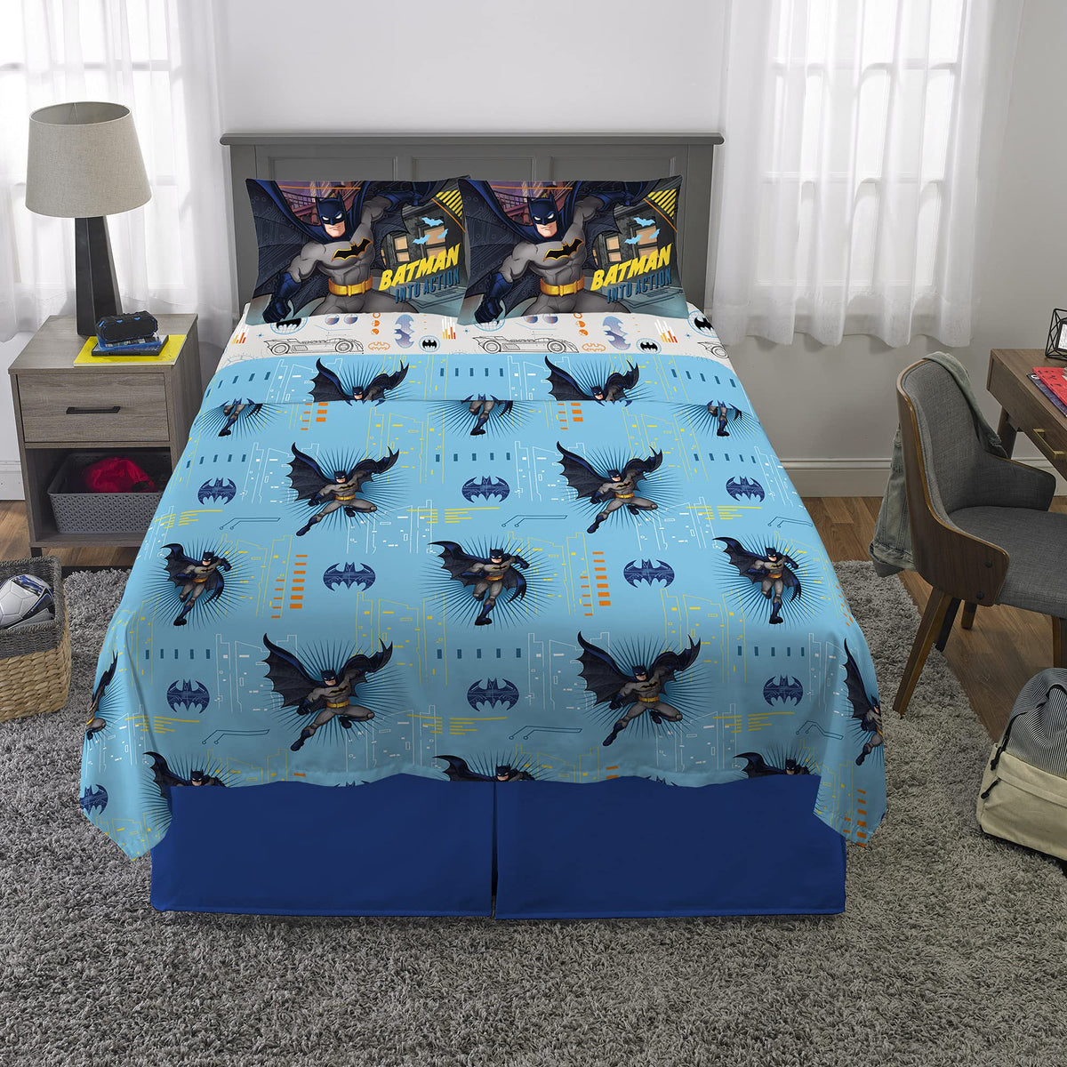 Franco Kids Bedding Batman Full Size Sheet Set