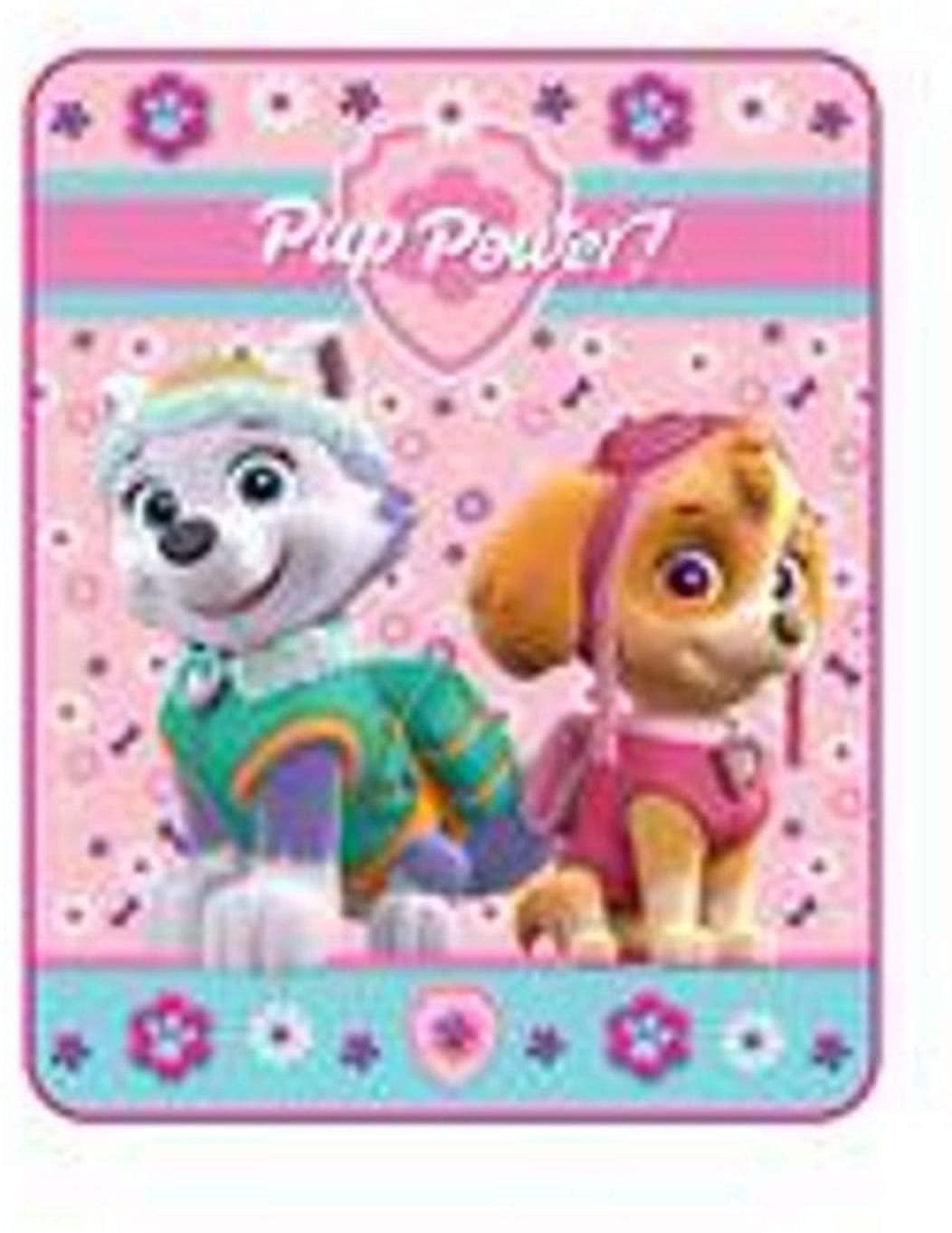 Paw Patrol Pup Power Throw Silky Soft Blanket Everest 40 in x 50 in