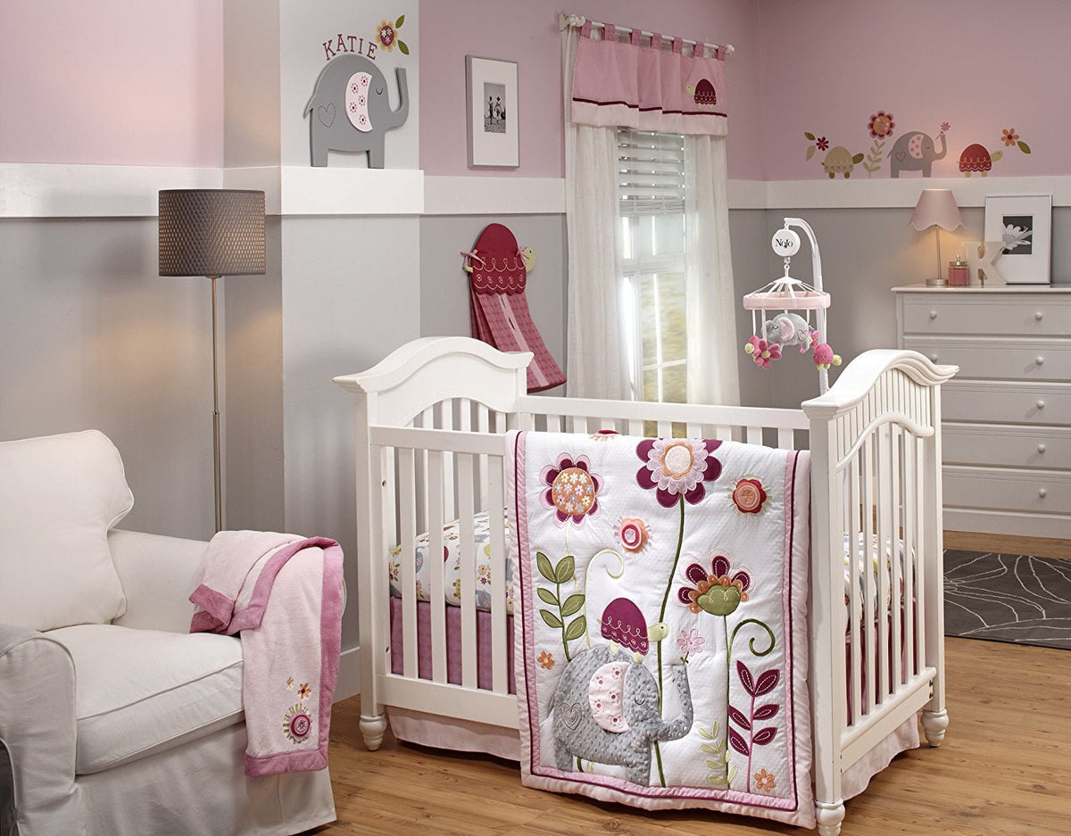 NoJo Jumbo Joy 4 Piece Crib Bedding Set