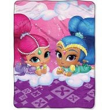 Nickelodeon Shimmer and Shine Cloud Crusin 46" x 60" Micro Raschel Throw, 1 Each