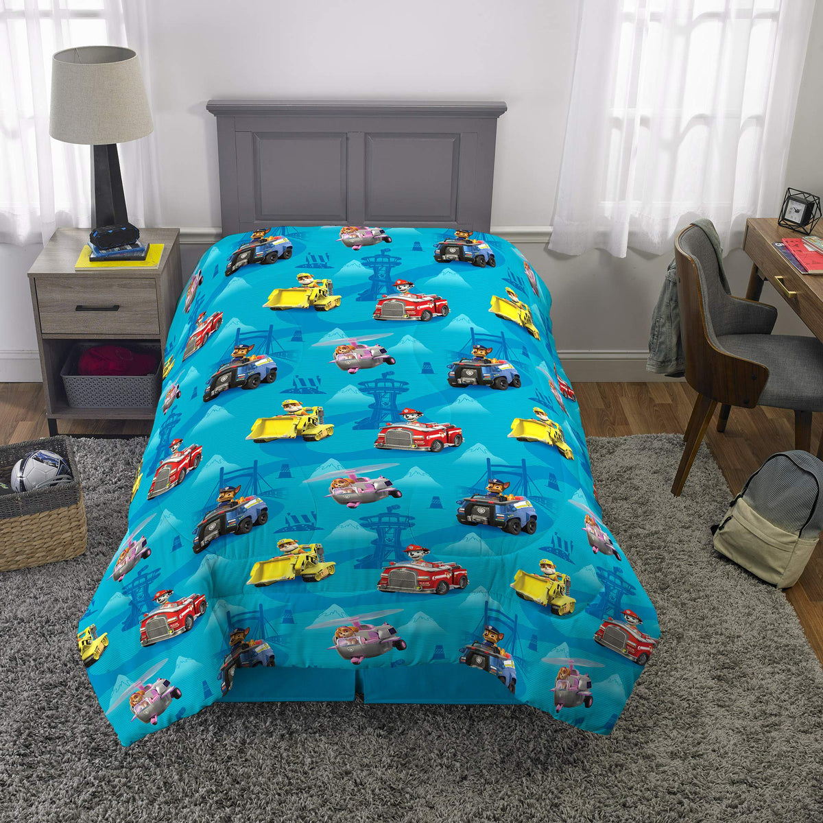 Franco Kids Paw Patrol Twin Size Comforter, (Official) Nickelodeon Product