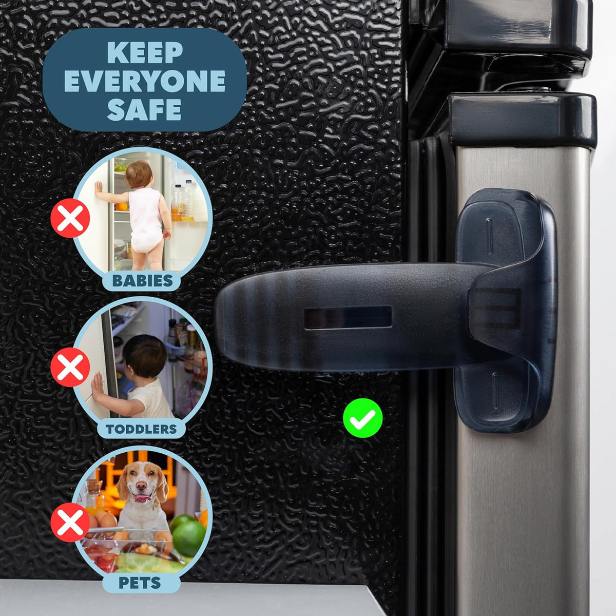 Todays Kids Refrigerator Lock Fridge / Freezer Lock for Kids