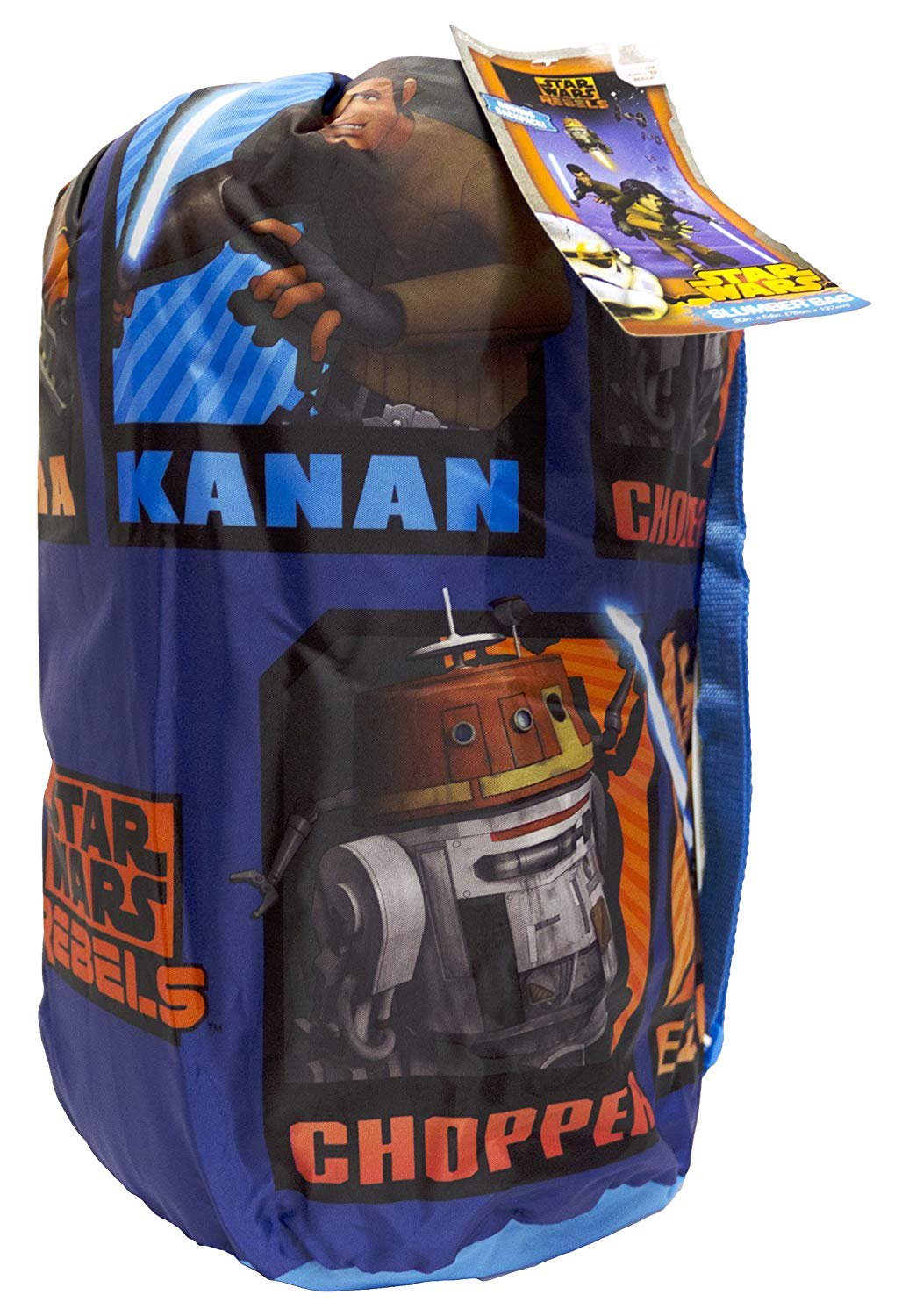 Disney Star Wars Rebels Slumber Bag, Bonus Backpack with Straps, Chopper, Kanan, Ezra