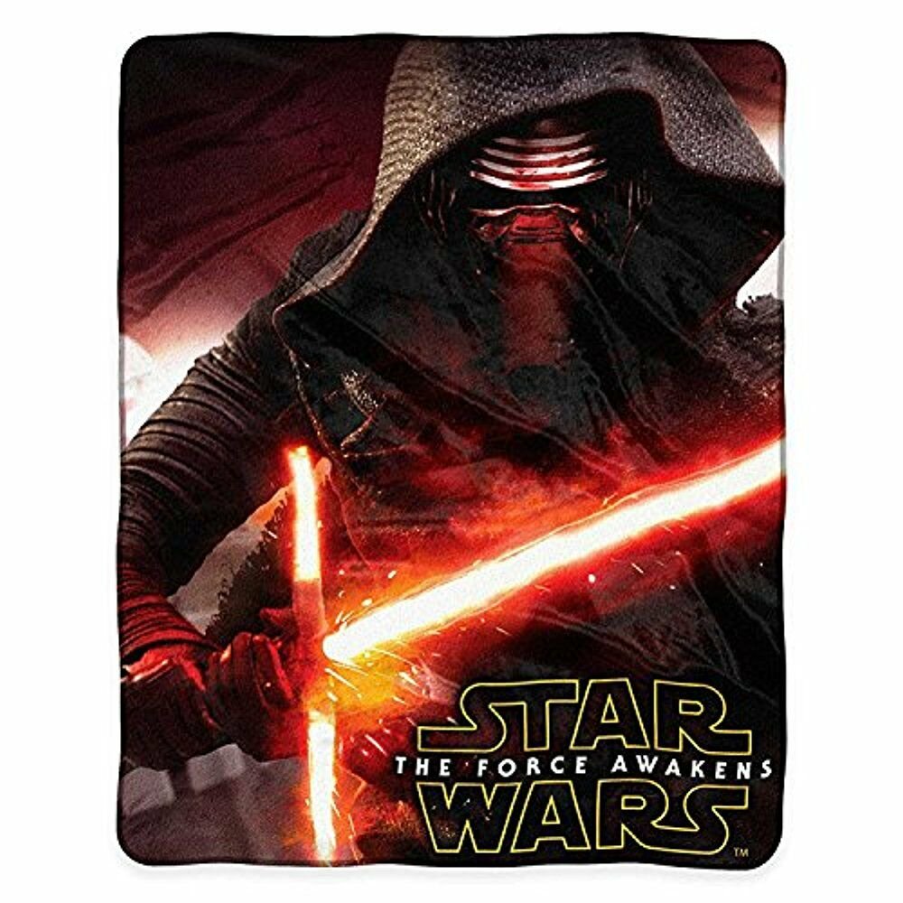 Star Wars Episode VII: Force Awakens "Aftermath" Royal Plush Raschel Throw Blanket - Kylo Ren - 40" W x 50" L