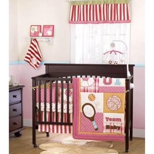 Cocalo Play Date Sports 4 Piece Baby Crib Bedding Set