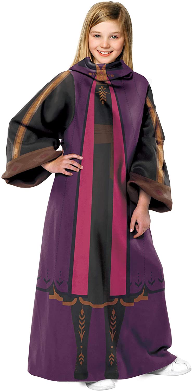 Northwest Disney's Frozen 2 Anna Gown Comfy Kids Blanket w/Sleeves 48'' x 48''