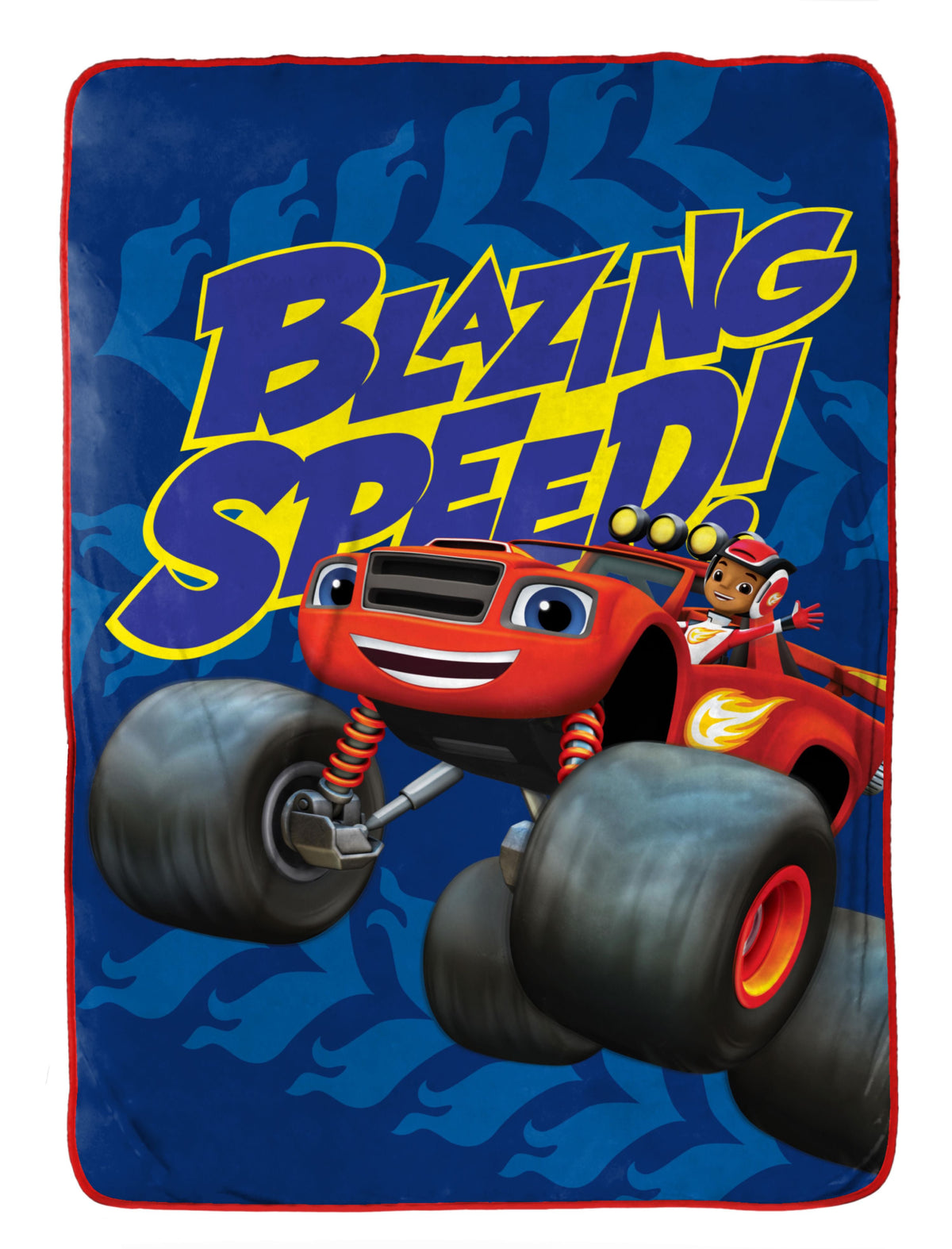 Nickelodeon Blaze Fast Track Fleece Blanket
