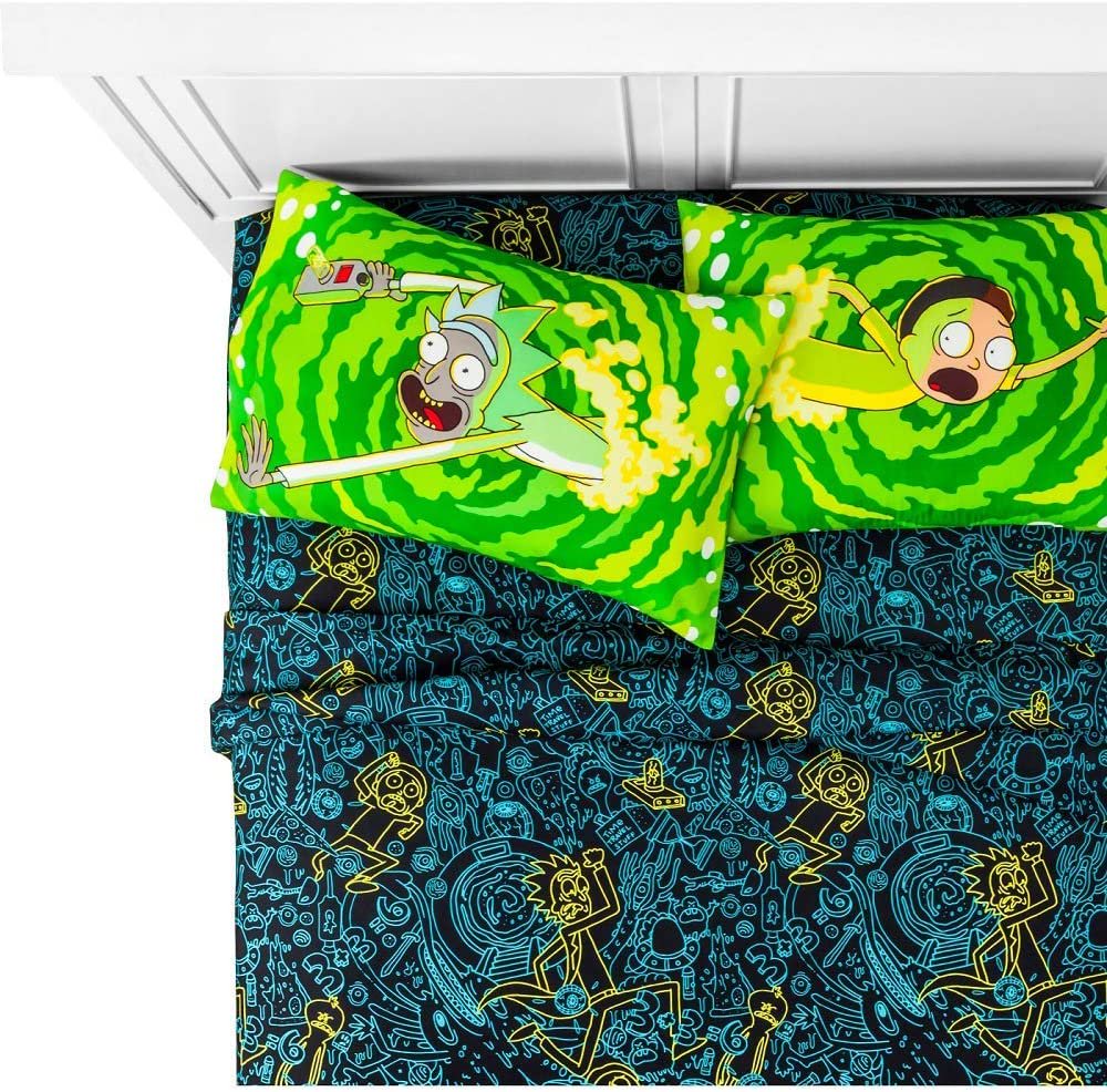 Franco Rick and 4pc Morty Full Microfiber Sheet Set