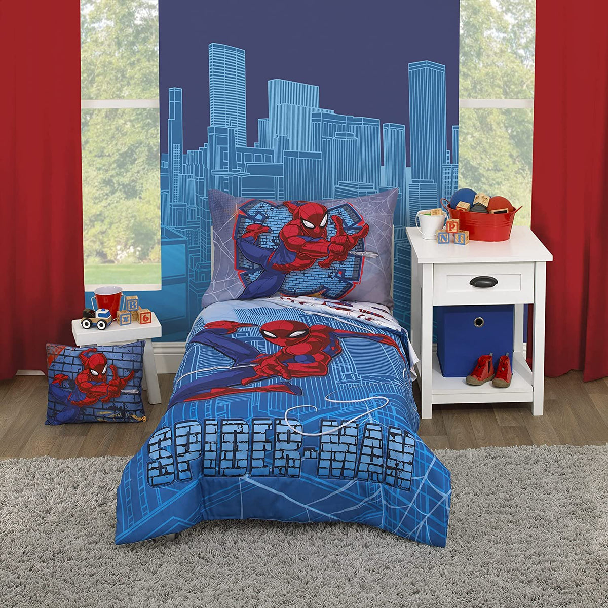 Marvel Spiderman Coral Fleece Toddler Blanket - 40" x 50"