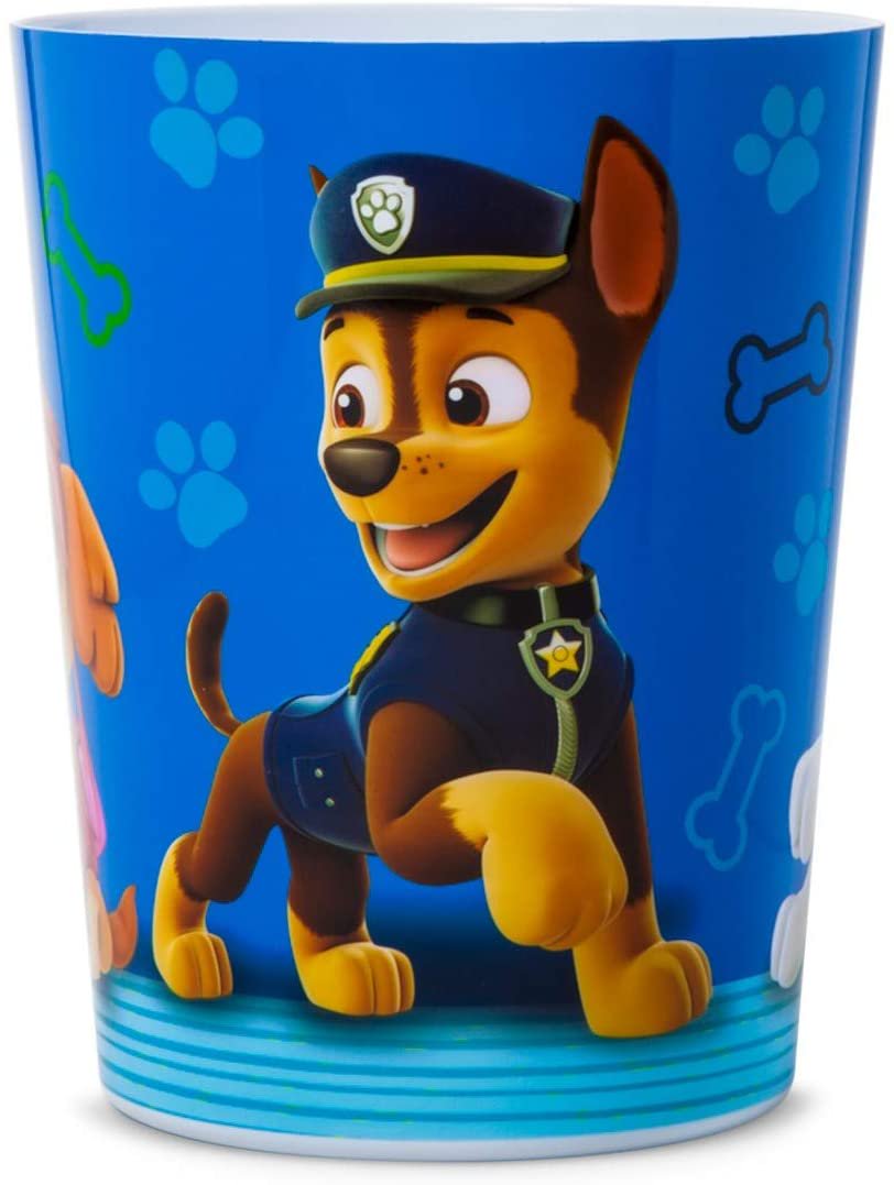 PAW Patrol Kids Children Toddler Bedroom Bathroom Wastebasket Bin Trash Can Basket