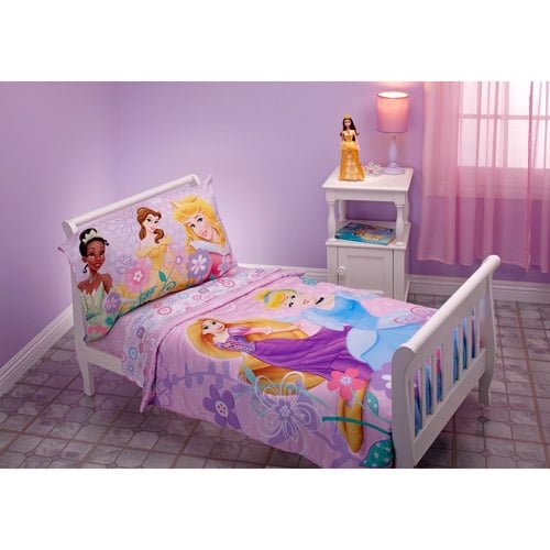 DISCONTINUED - Disney - Princess Dreams Bloom 4-Piece Toddler Bedding Set