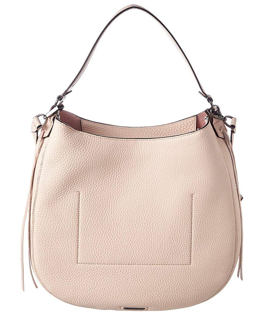 Rebecca Minkoff Unlined Convertible Hobo Whipstitch-Soft Blush