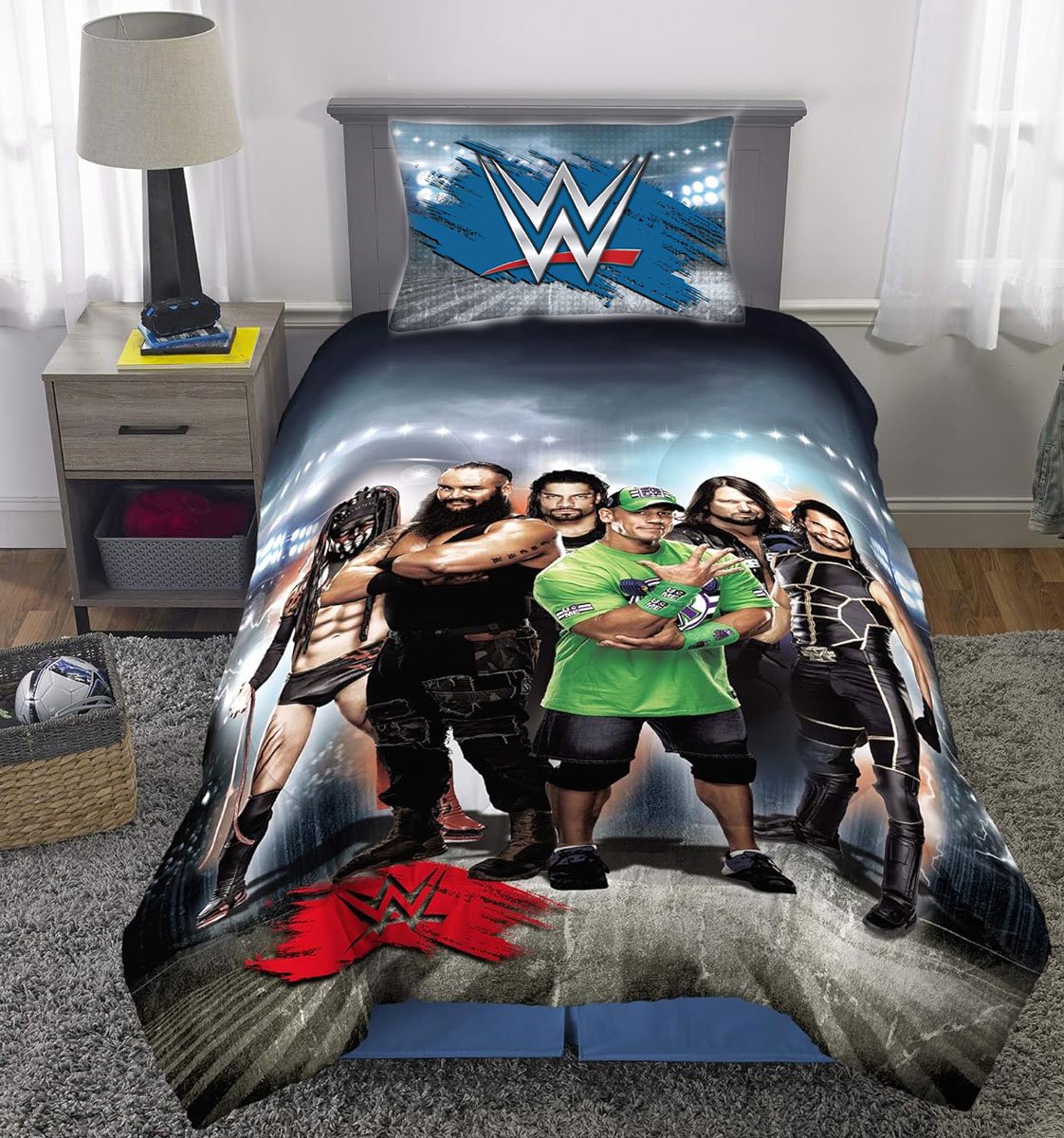 Franco Kids Bedding WWE Armageddon Twin/Full Comforter & Sham Set