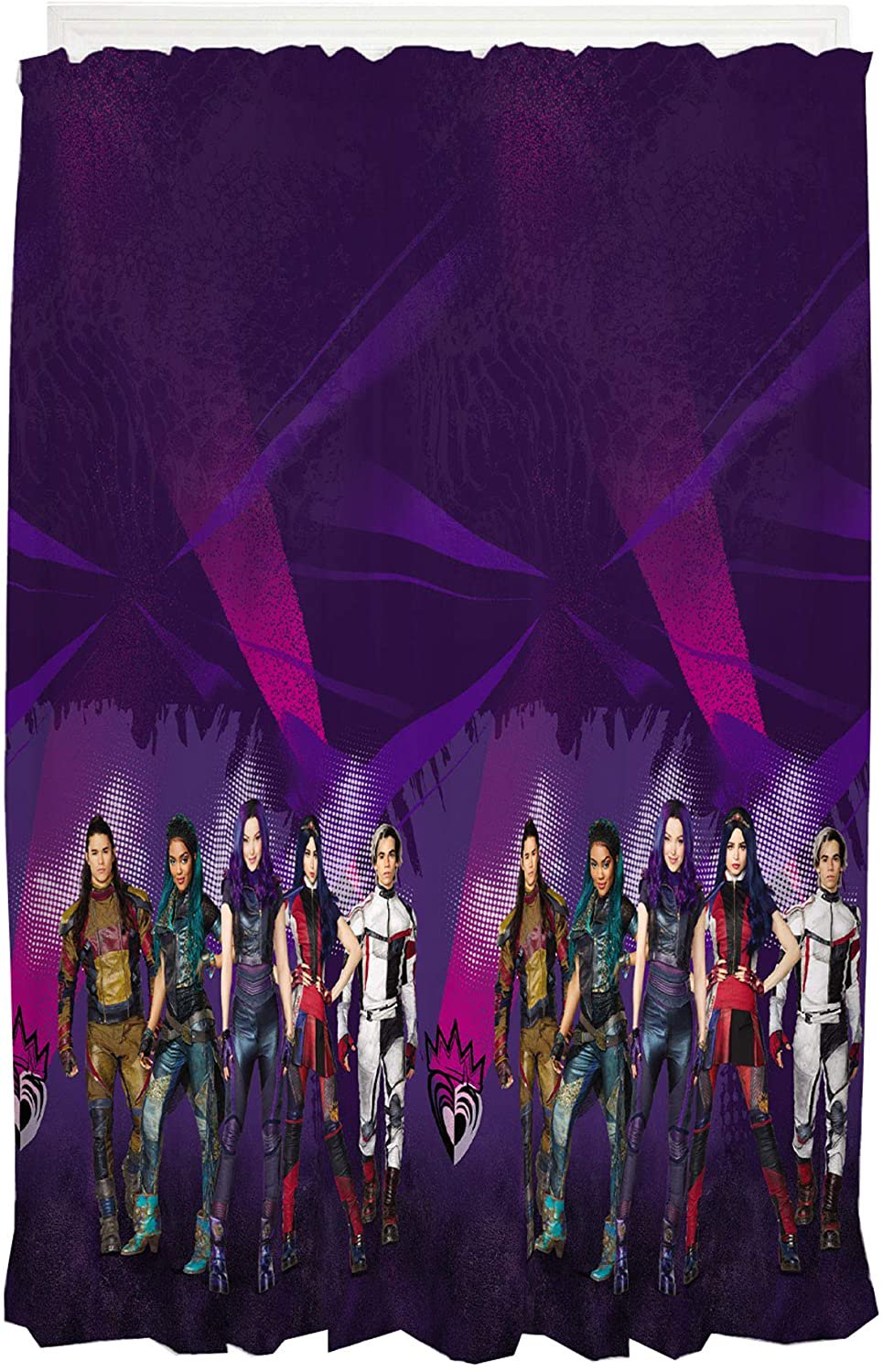 Franco Kids Window Curtain Panels Drapes Set, 82 in x 63 in, Disney Descendants 3