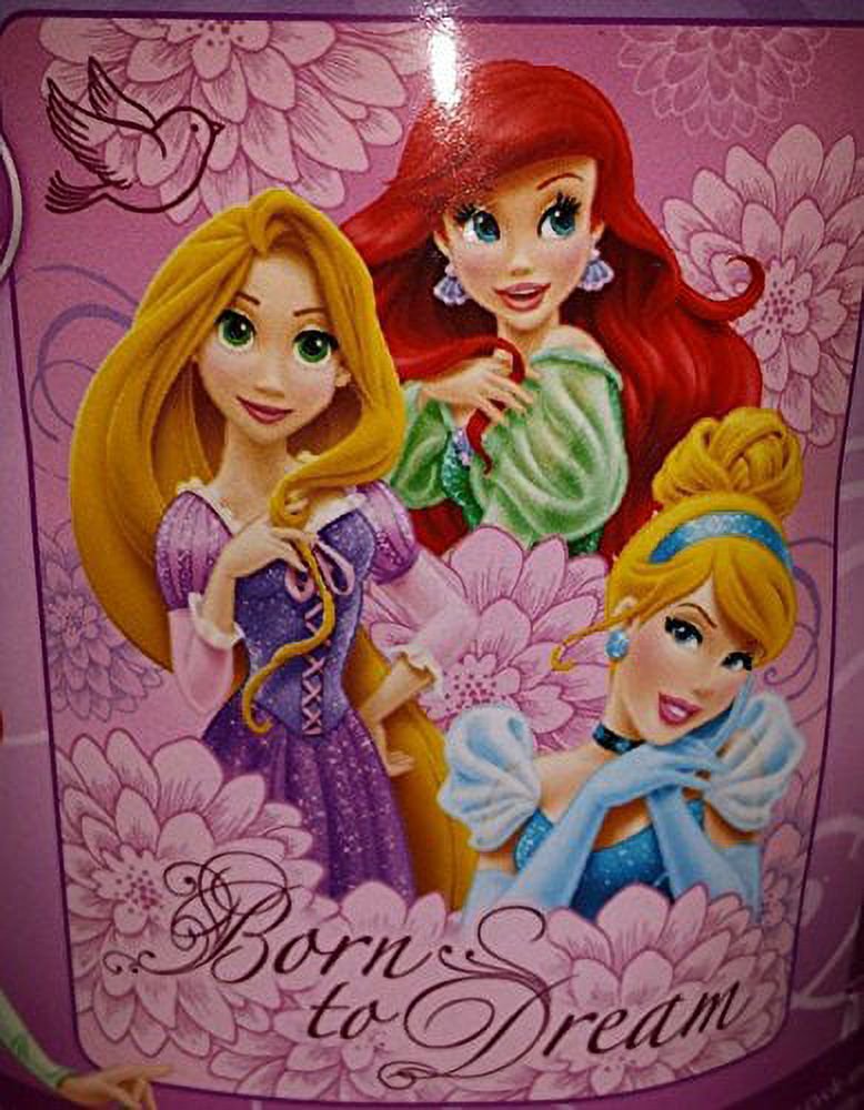 Disney Princess Throw Ariel Mermaid Rapunzel Cinderella Micro Raschel Blanket