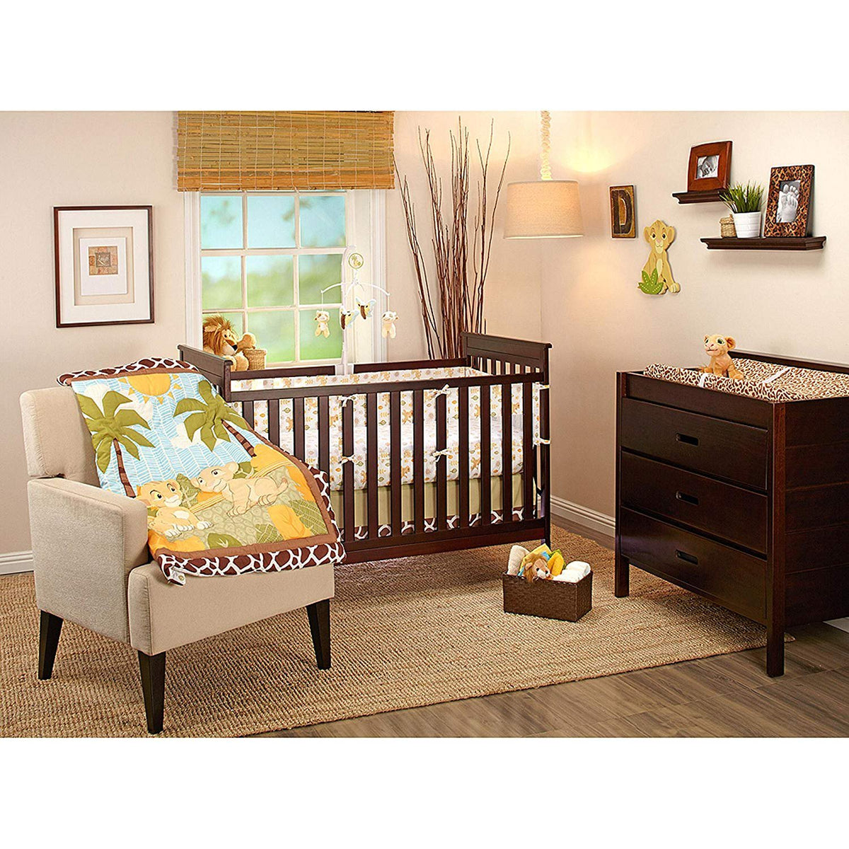 Disney Lion King Secure-Me Crib Liner Jungle Fun
