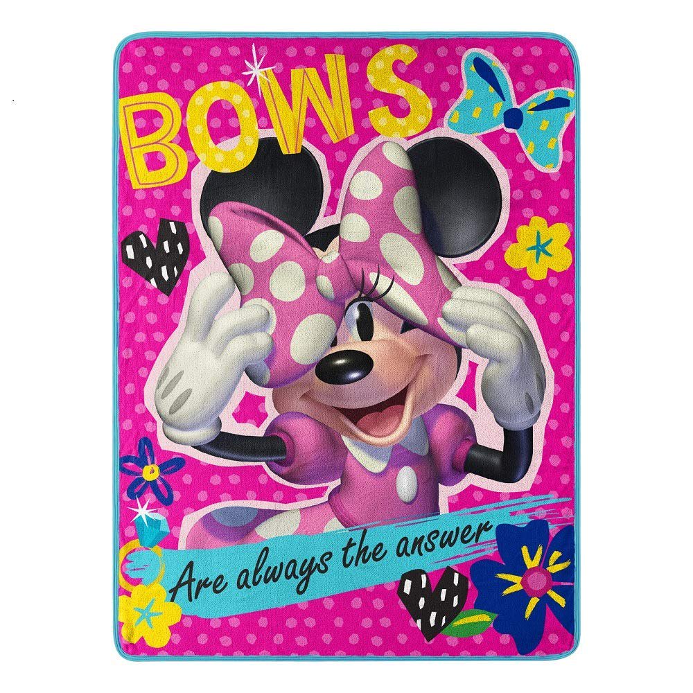 Northwest Minnie Mouse Micro Raschel Throw Blanket - 45" x 60"