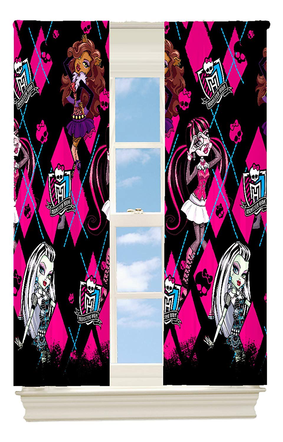 Mattel Monster High High Fashion Room Darkening Window Panel, 42 by 63-Inch