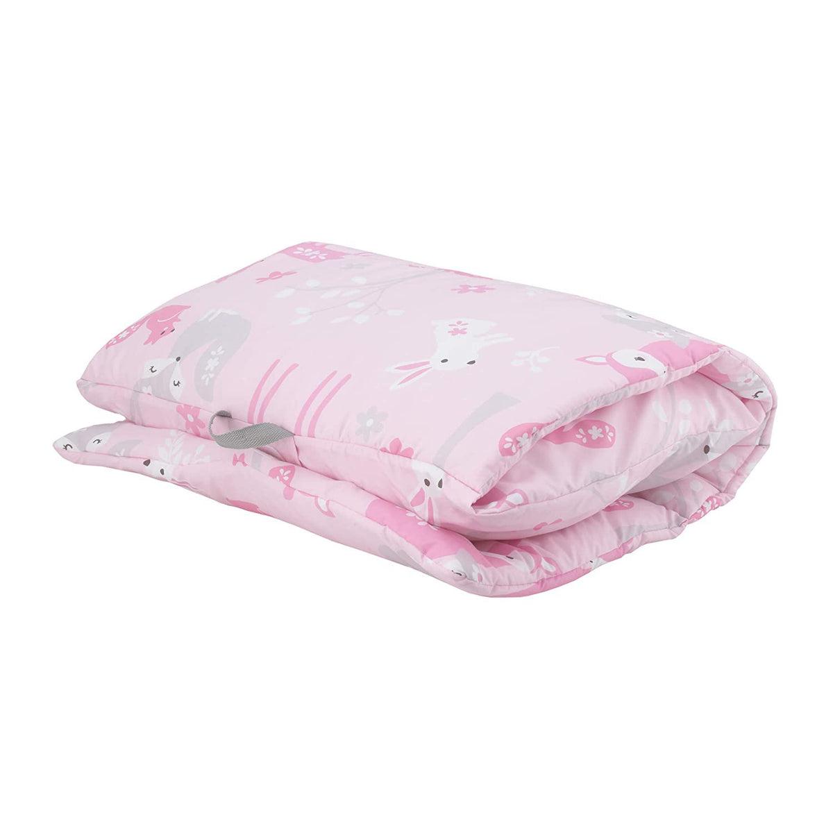 Everything Kids Pink Fox Deluxe Easy Fold Nap Mat