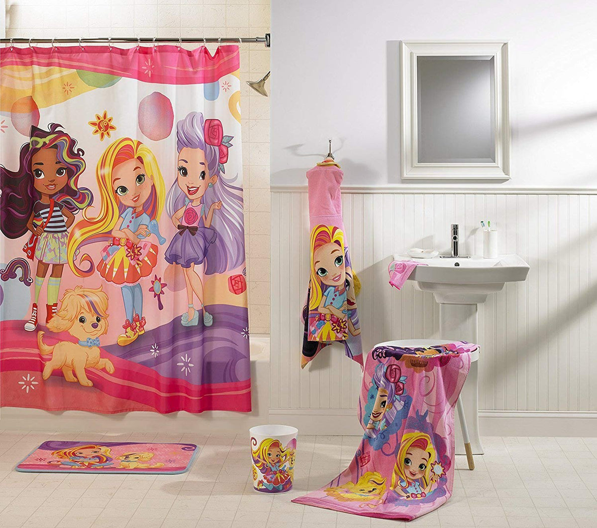 Franco Sunny Day Hair Day Out Fabric Shower Curtain