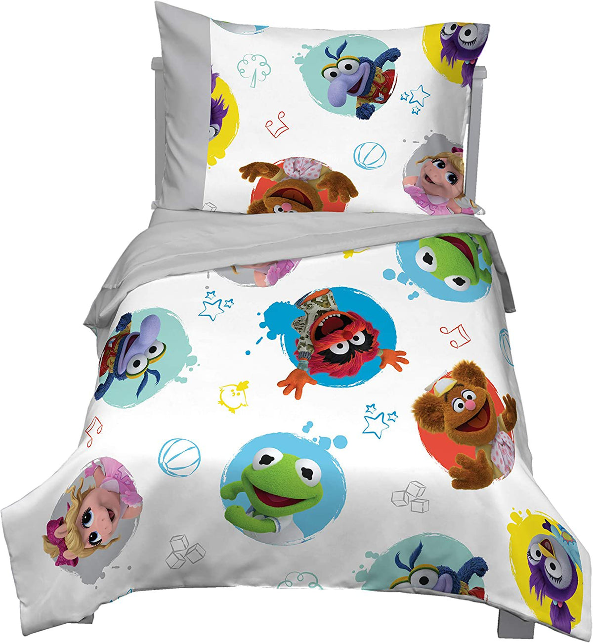 Disney Muppet Babies Friendship 4 Piece Toddler Bedding Set
