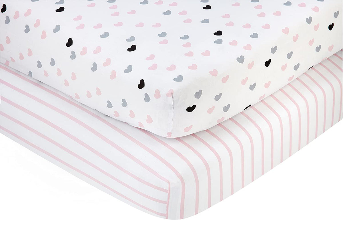 Little Bedding by NoJo Monster Babies - 2 Count Crib Sheet Set