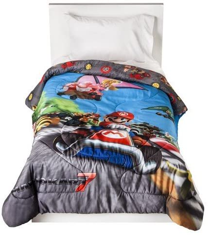 Mario Kart Twin Microfiber Comforter- 64" x 86"