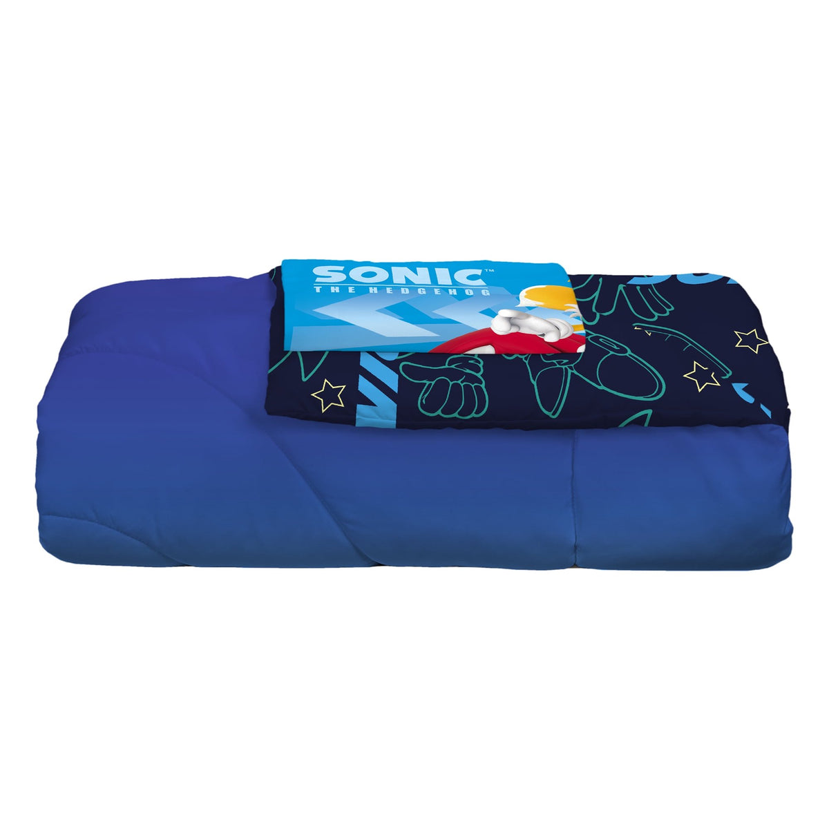Sonic the Hedgehog 2 Piece Reversible Twin/full Comforter & Pillowcase set