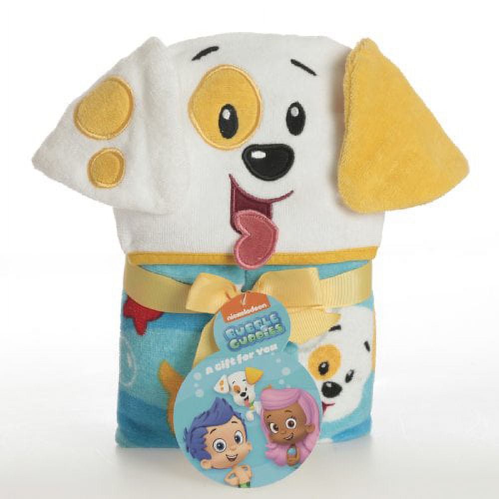 Nickelodeon Bubble Guppies Infant Hooded Towel, White/Blue/Orange