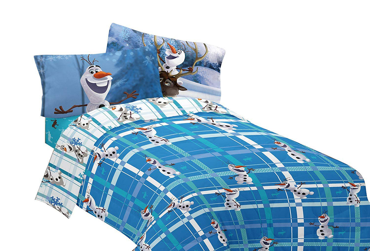 Disney Frozen Olaf Build a Snowman 72" x 86" Microfiber Comforter Twin/Full