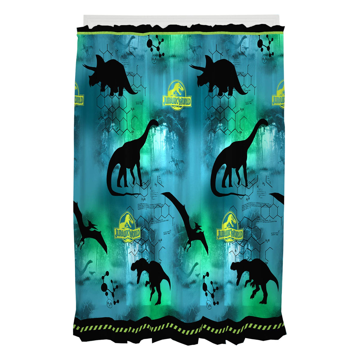 Franco Kids Jurassic World Window Curtain Panels Drapes Set, 82 in x 63 in