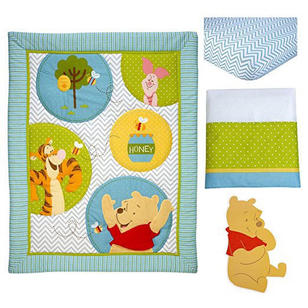 Disney Pooh Play Day 4pc Crib Bedding Set