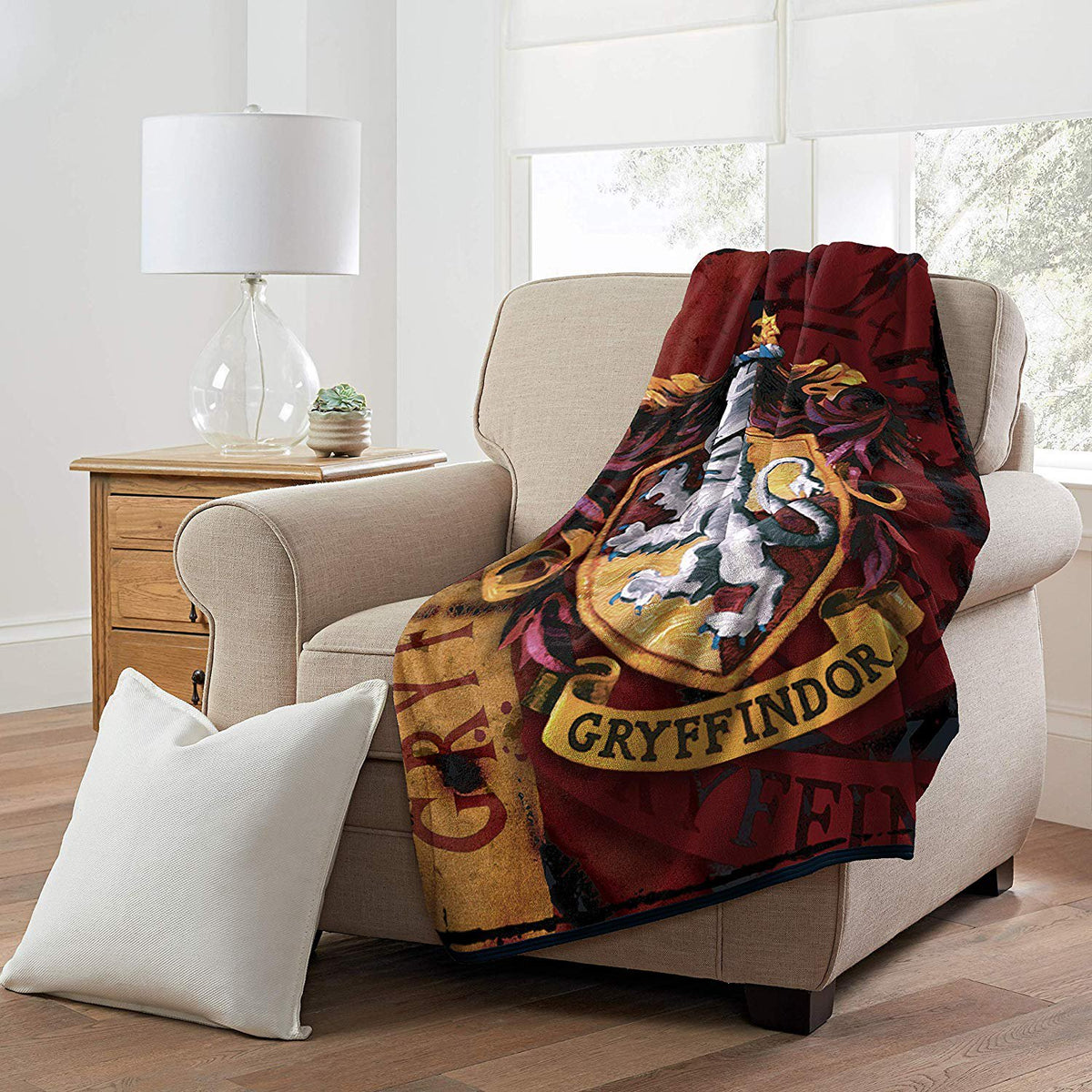 Harry Potter, "Battle Flag" Micro Raschel Throw Blanket, 46" x 60", Multi Color
