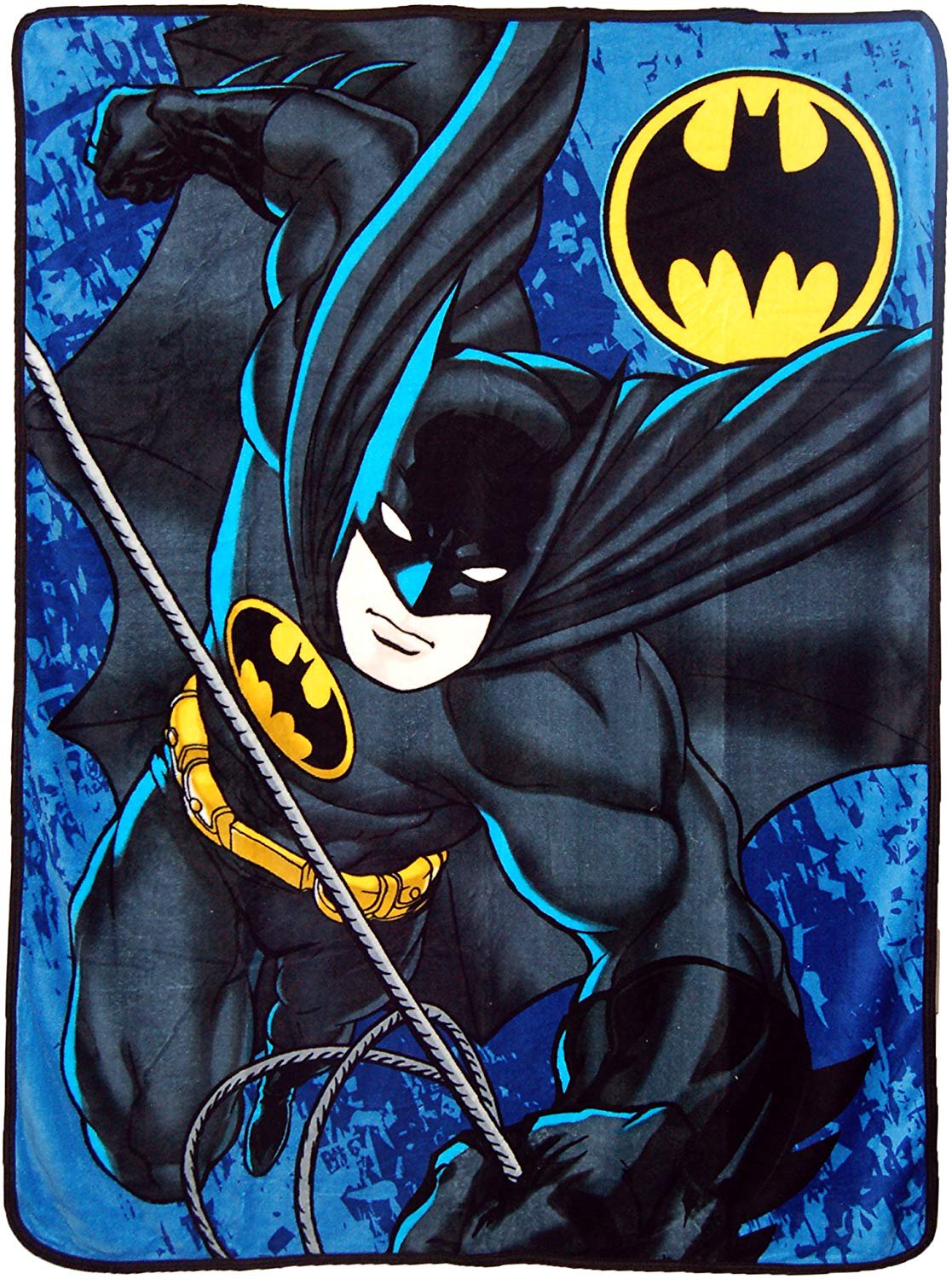 DC Comics Batman, "Knight Drop" Micro Raschel Throw Blanket, 46" x 60"