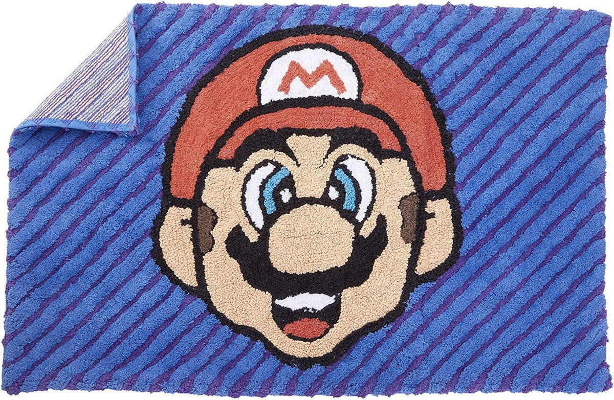 Super Mario Kids Accent Rug, 48" x 30", Tufted Cotton