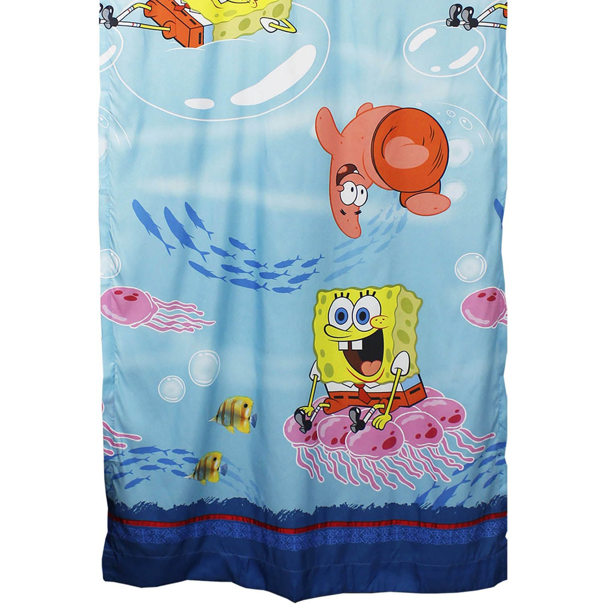 Franco Manufacturing Company Inc 18875001 Catch Me Spongebob Squarepants Long Curtain Panel