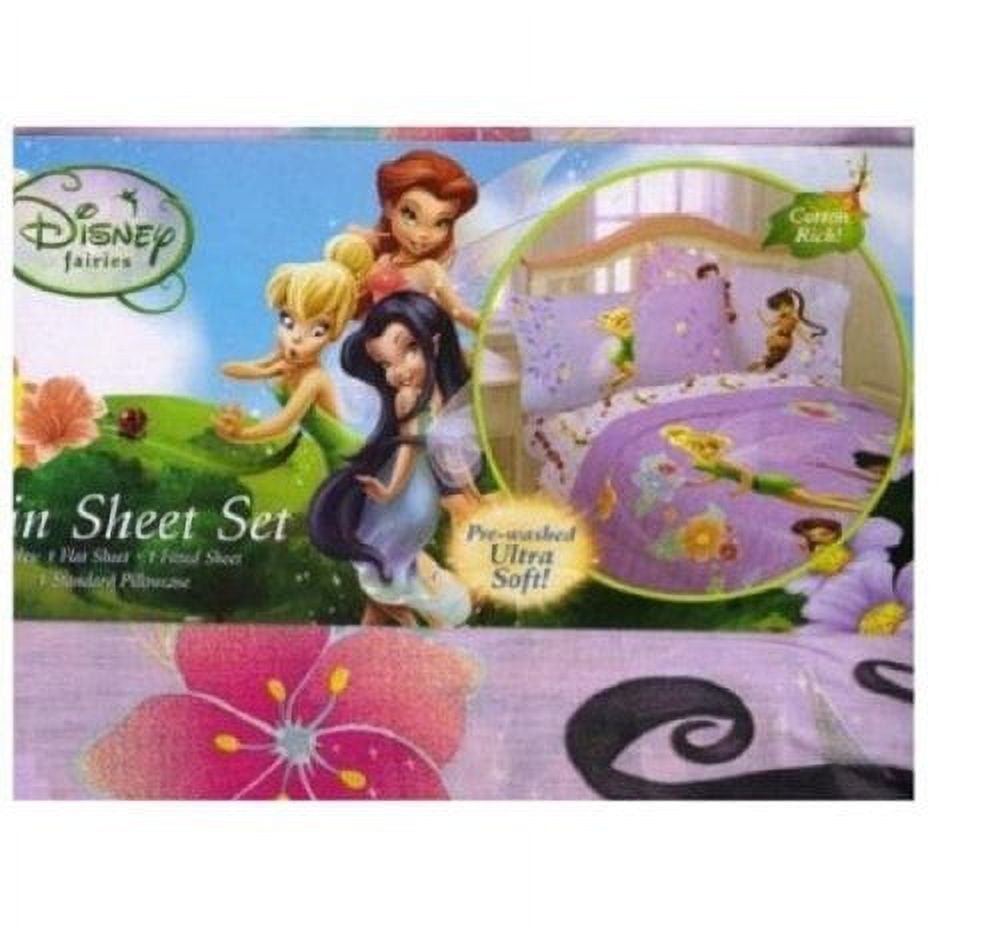 Disney Fairies Dust Sprinkles Pre-Washed Twin Sheet Set