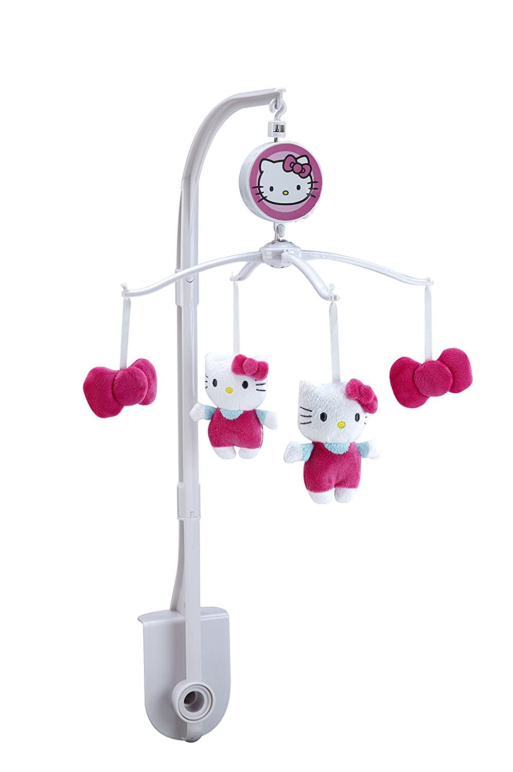 Sanrio Hello Kitty Cute as a Button 2 Piece Sheet Set, Pink/White
