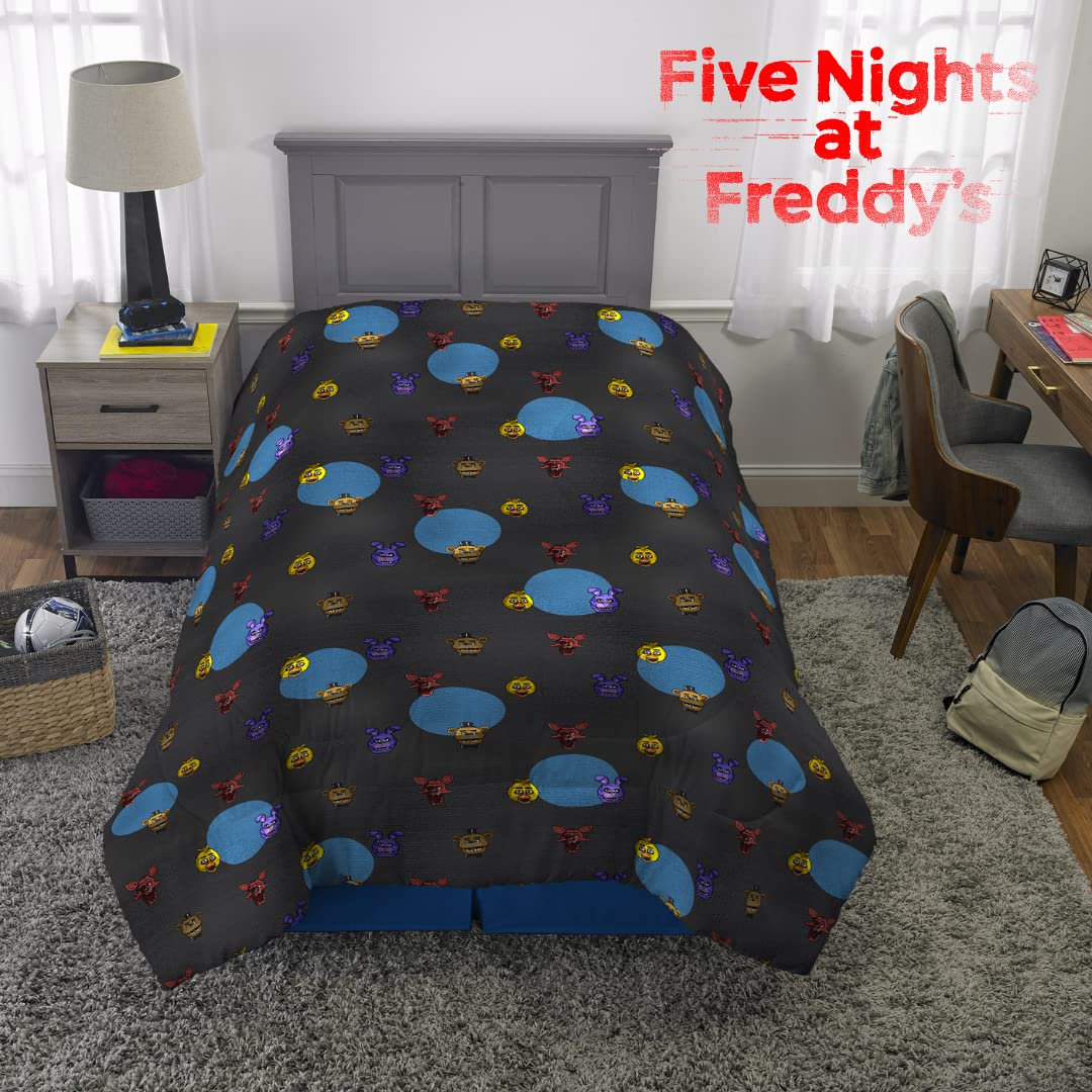 Franco Kids Five Nights at Freddy's Game Twin Size Comforter