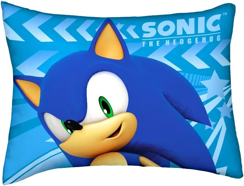 Franco Kids Sonic The Hedgehog 2-Piece Twin/Full Comforter and Pillow Sham Set