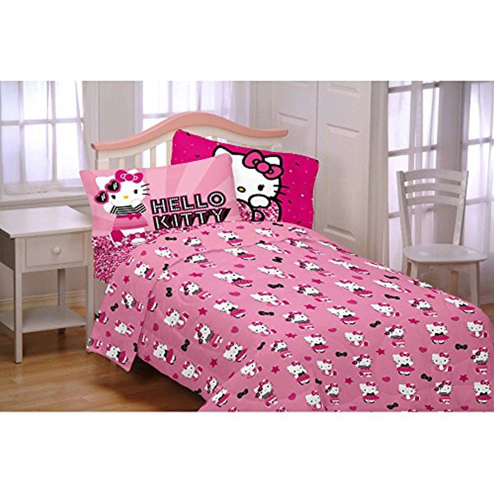 Sanrio Hello Kitty Twin Flannel Sheet Set, 3 Piece