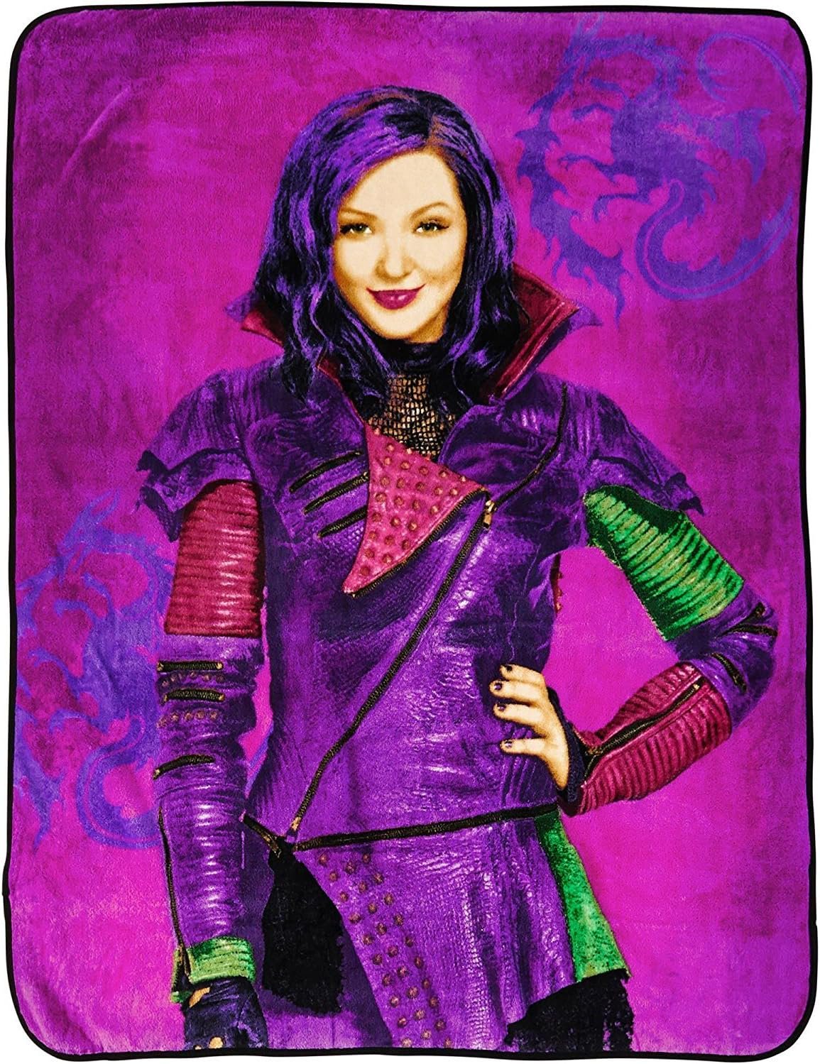 Disney Descendants Under Mal's Spell Throw Soft Plush Blanket - 46" x 60"